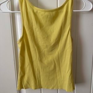 yellow GAP tank top